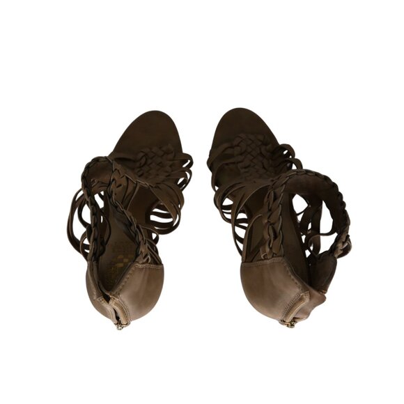 Vince Camuto Alaizah Braided Caged Sandal - Taupe/Tan/Light Brown - Picture 3 of 4